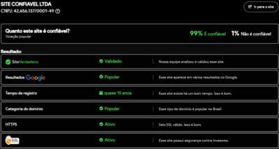 Site verificado e verdadeiro:ouricotycom